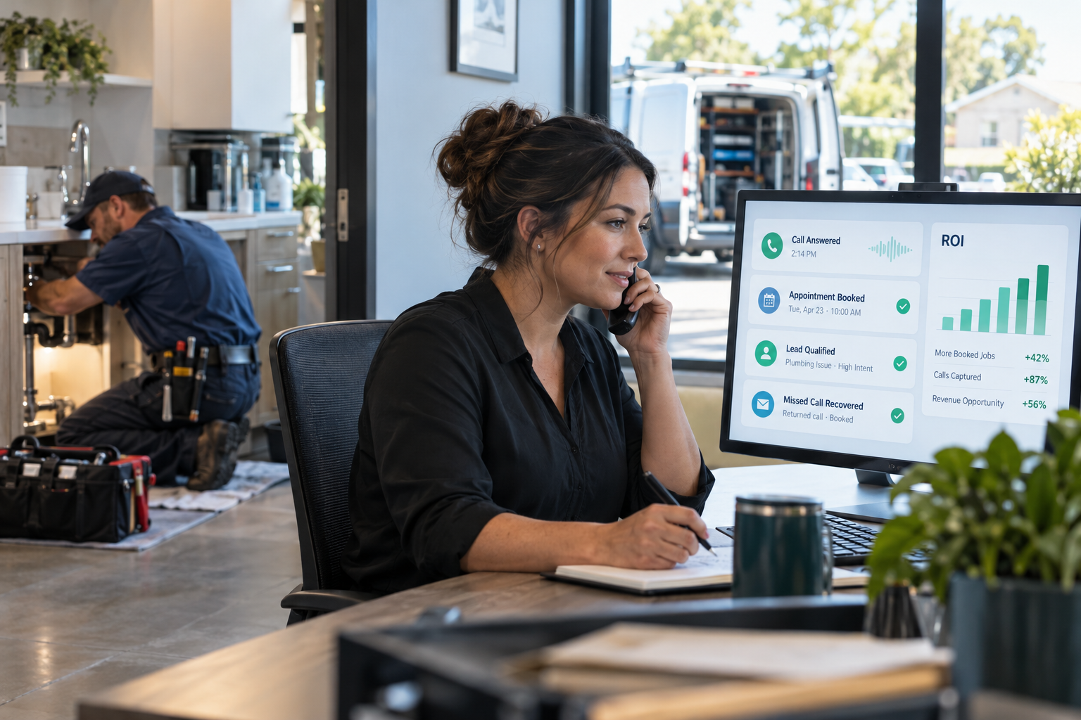AI Receptionist ROI: How Service Businesses Can Calculate the Real Payoff
