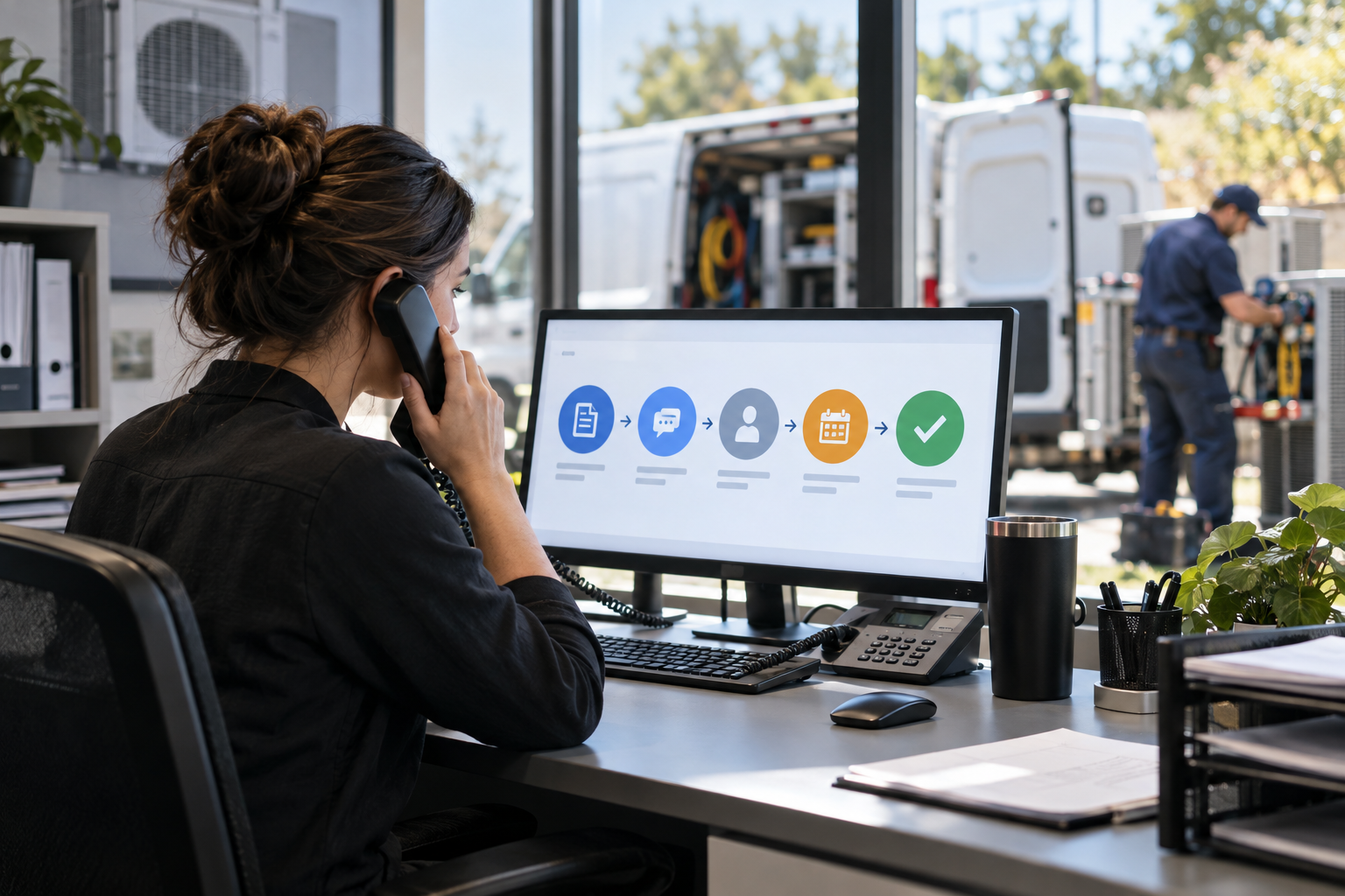 HVAC Lead Follow-Up Automation: From Service Request to Booked Job